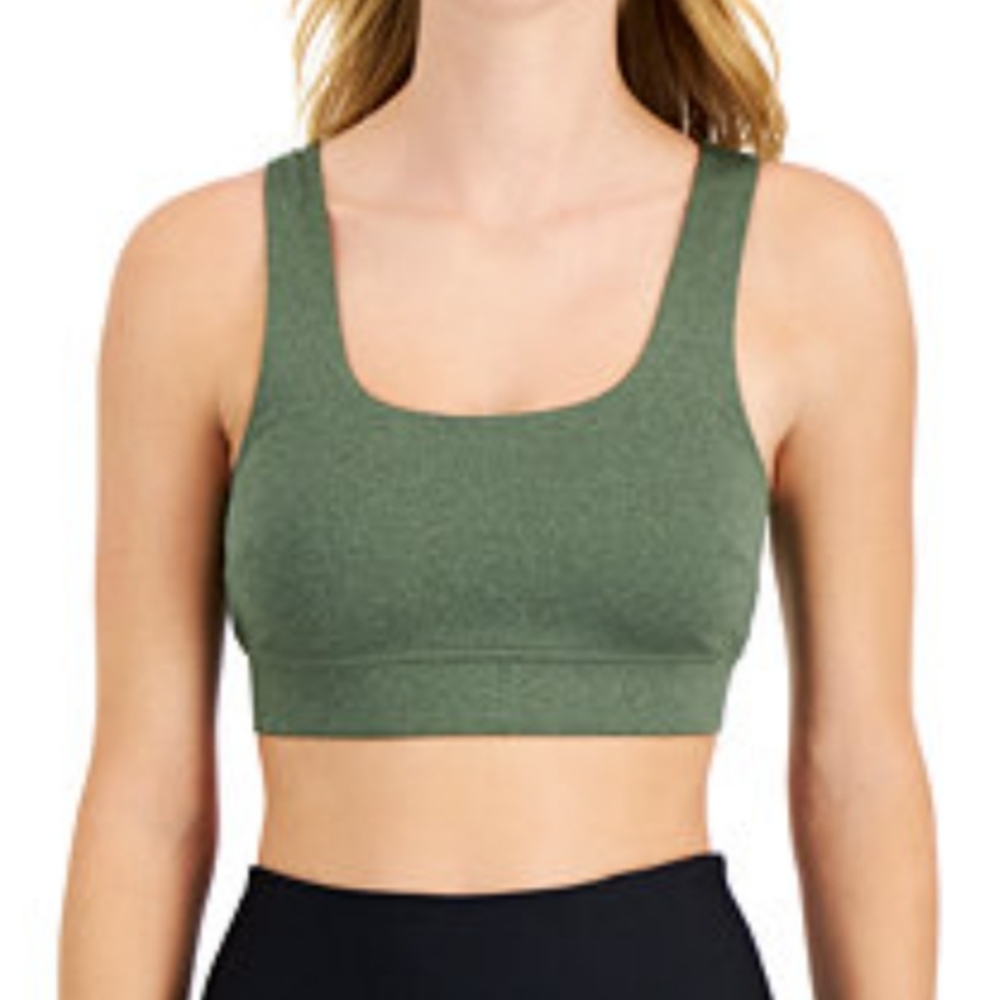 Jenni Forest Green Sports Bra Women's M Gym Yoga Lounge